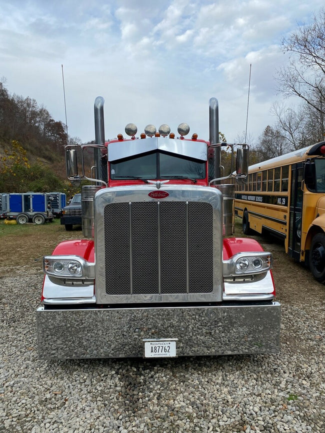 Lincoln Chrome Peterbilt 12x8 Reverse Bowite Visor