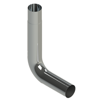 Metal pipe elbow