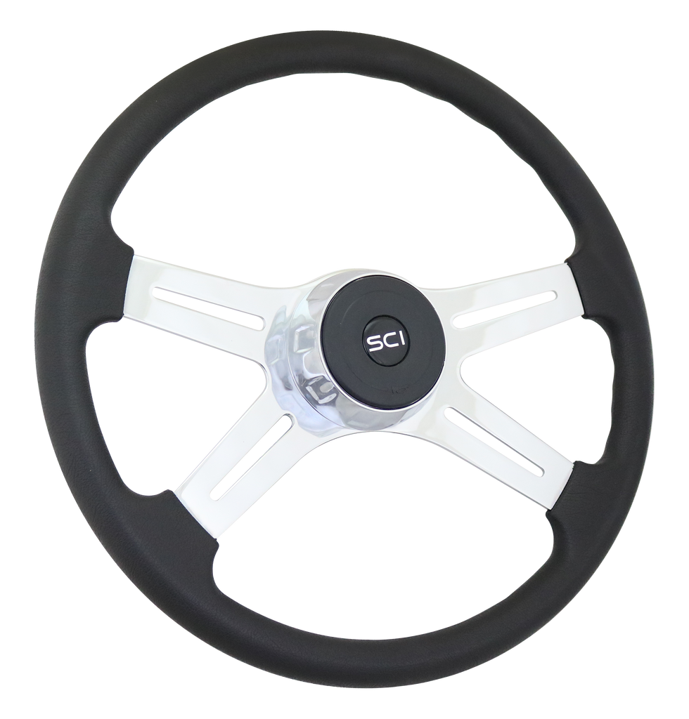 Steering Creations Convoy VIP 18" Steering Wheel McDonald Chrome Shop