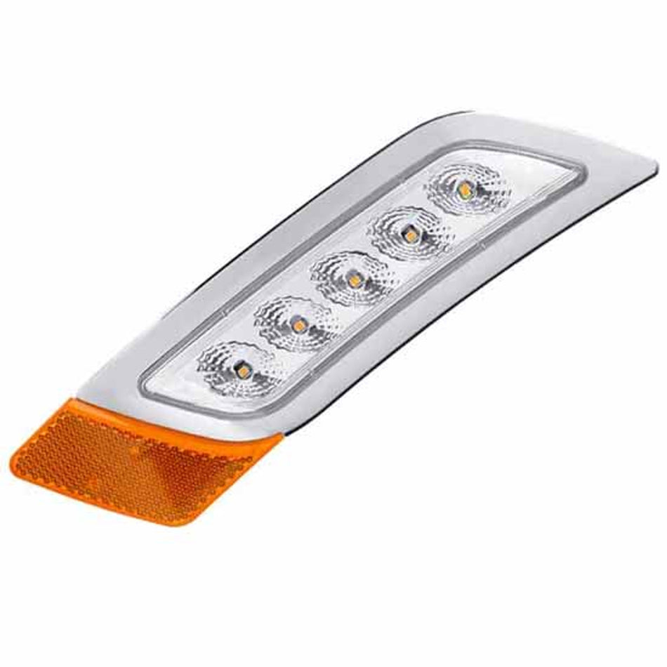 Trux Clear Amber Turn & Marker Peterbilt LED Fender Light – 5 Diodes For Peterbilt 579, 567 & 587