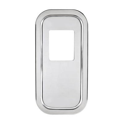 United Pacific PETERBILT STAINLESS STEEL SHIFT PLATE COVER - SHORT HOOD