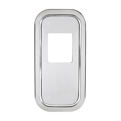 United Pacific PETERBILT STAINLESS STEEL SHIFT PLATE COVER - 5-3/4" X 4-3/4" OPENING