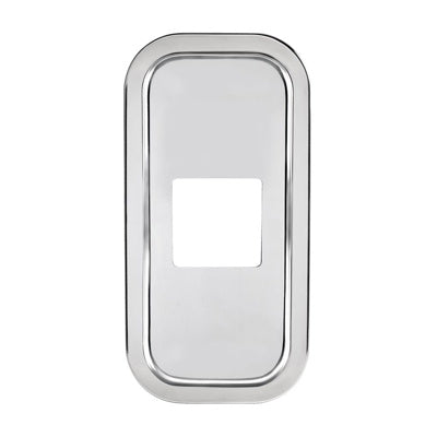 United Pacific PETERBILT STAINLESS STEEL SHIFT PLATE COVER - 4-7/8" X 4-13/16" OPENING