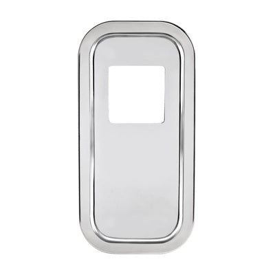 United Pacific PETERBILT STAINLESS STEEL SHIFT PLATE COVER - 4-3/4" X 4-3/4" OPENING