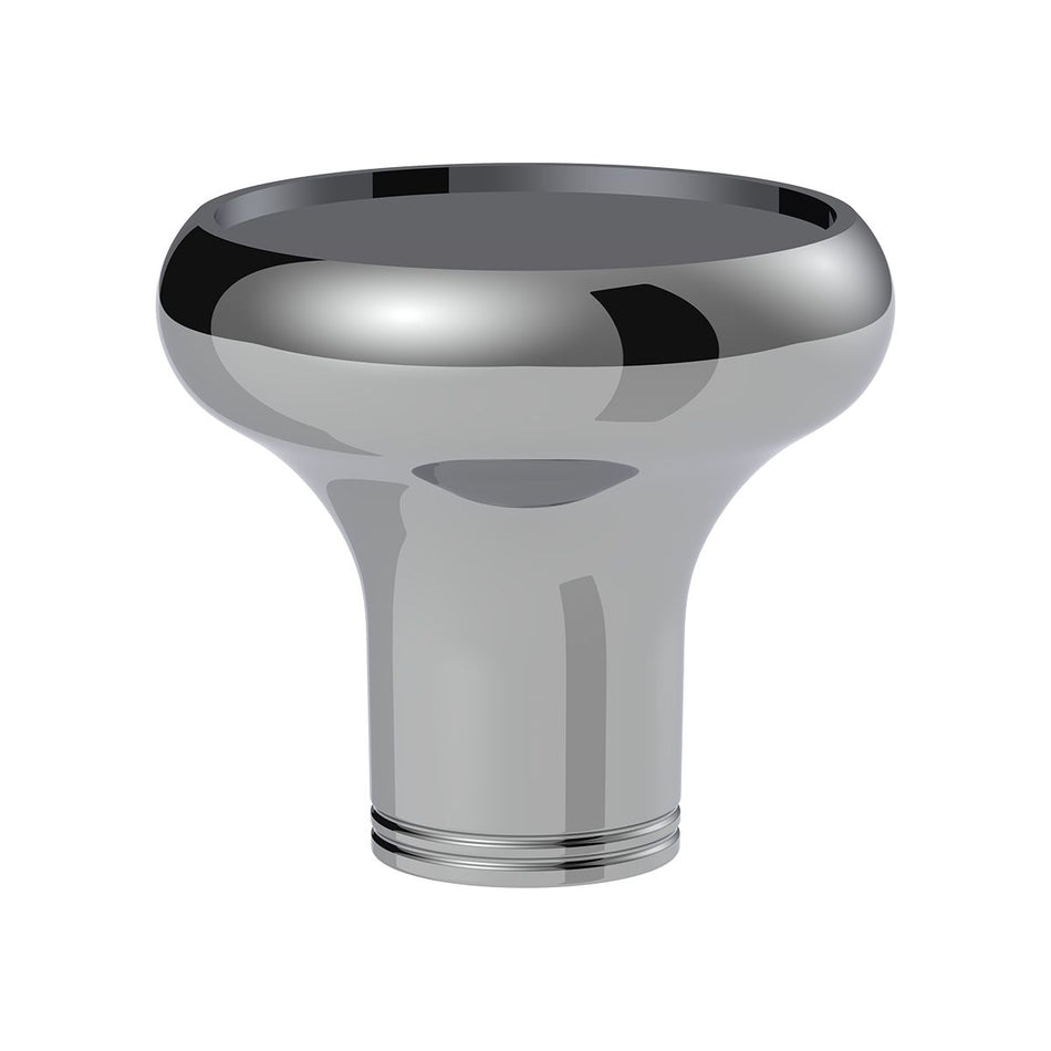 United Pacific 1/2"-13 Thread-On Aluminum Round Shift Knob - Chrome