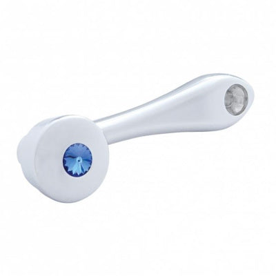 United Pacific Chrome Window Crank With Crystal Diamond (SLOTTED ADAPTER)