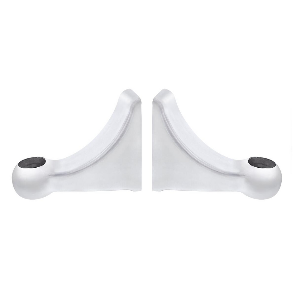 United Pacific Polished L Shape Headlight Bracket (Pair)