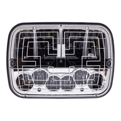 United Pacific ULTRALIT - Heated 5" X 7" LED Headlight With Polycarbonate Lens & Housing