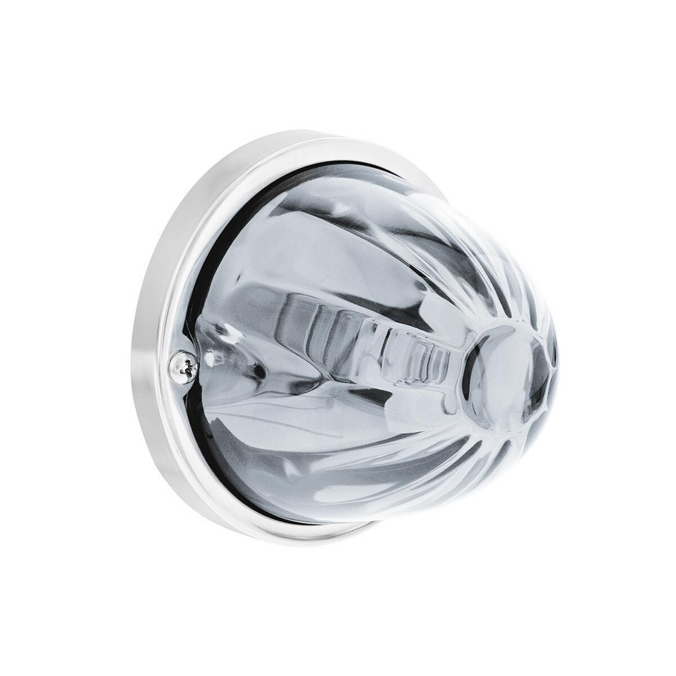 United Pacific UltraBurst Glass Watermelon Light Flush Mount Kit-Amber LED/Clear Lens