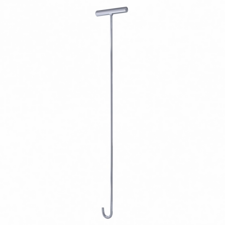 United Pacific Chrome 31" Long Fifth Wheel Pin Puller, J-Hook (Each)