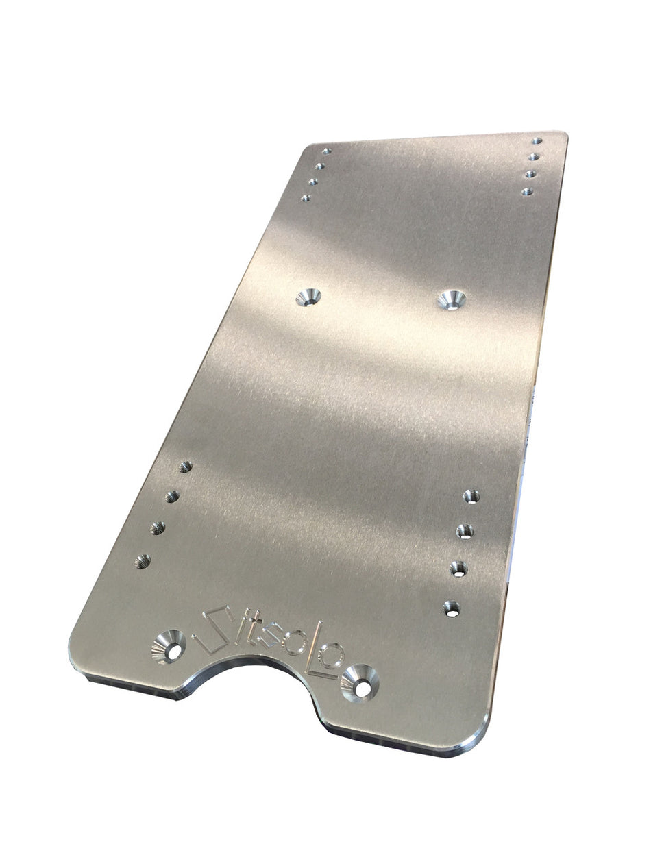 Iowa Customs 12" Sears Atlas Seat Base Adapter without Riser - Fits Peterbilt 379 , 386 & 389