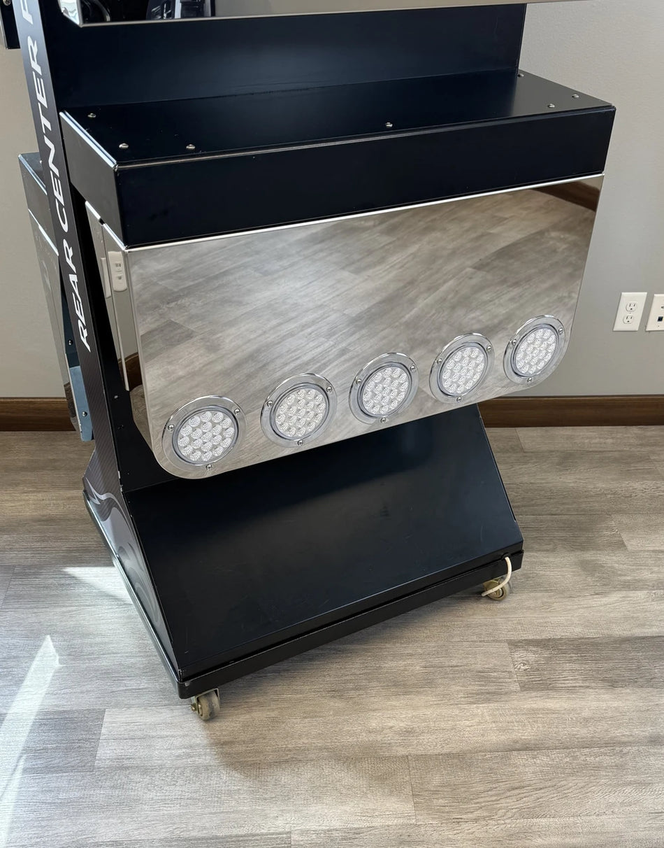 Iowa Customs 33"W x 20" Drop Rear Center Panel – Radius Bottom Corners (5 4" Light Holes)