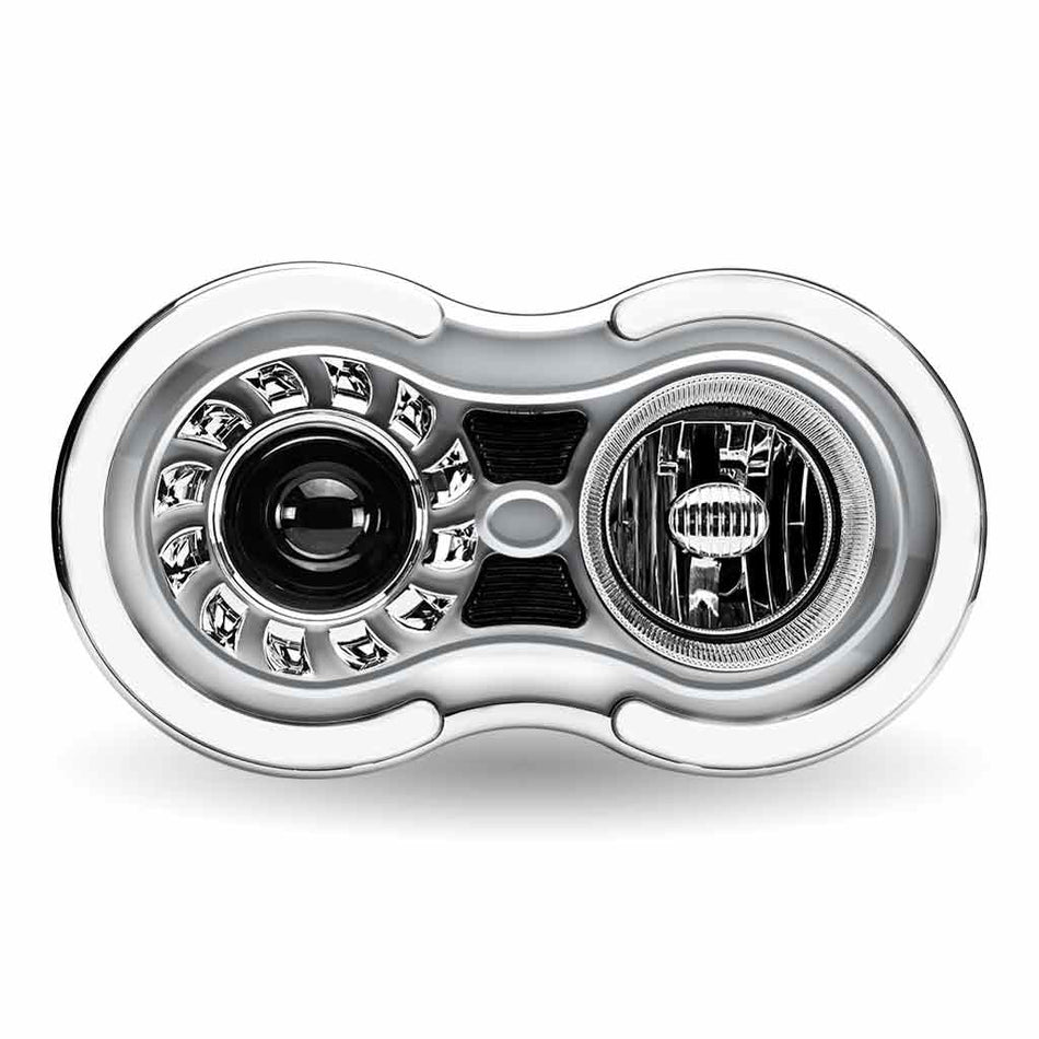 Universal Retro Double Round Headlight Assembly-TLED-H104