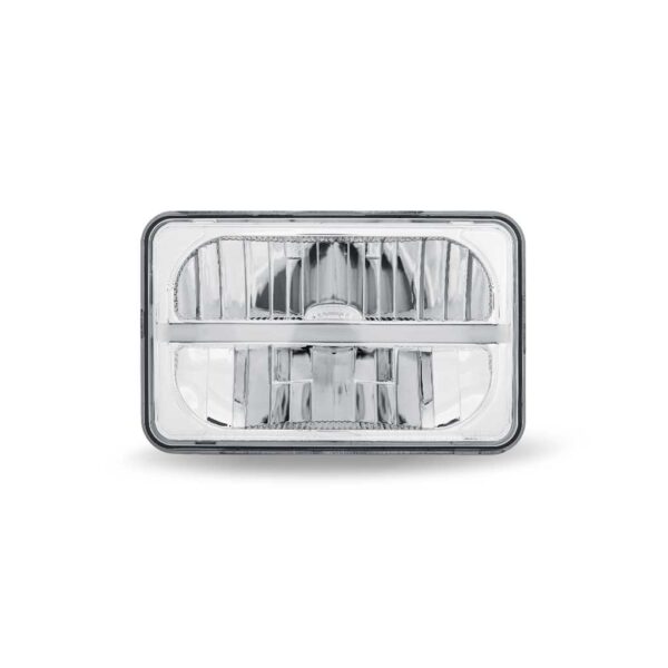 Trux 4″ x 6″ LED Reflector Headlight with Glow Position LED Accent – High Beam | 2200 Lumens
