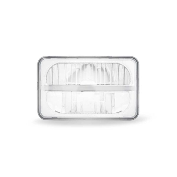 Trux 4″ x 6″ LED Reflector Headlight with Glow Position LED Accent – High Beam | 2200 Lumens