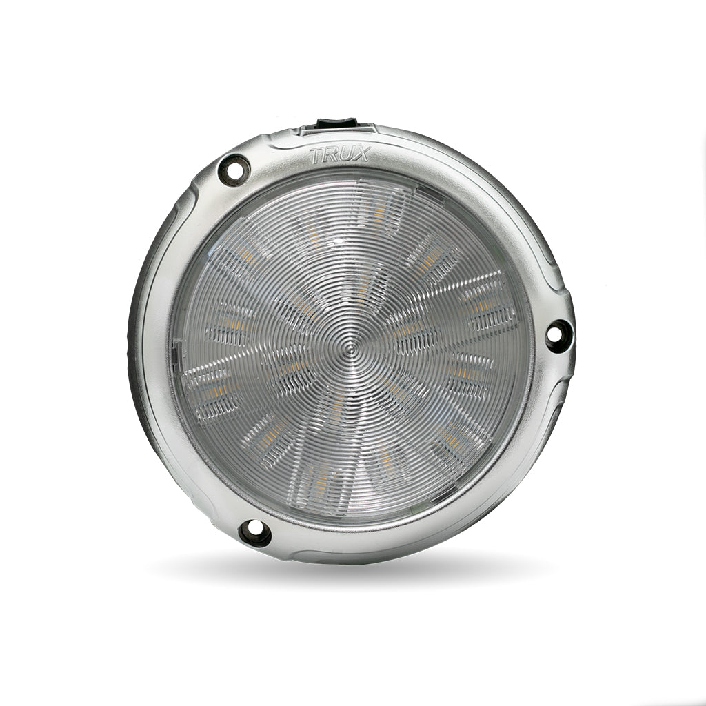 Trux LED Interior Projector Dome Cab Light for Peterbilt – Chrome | 18 Diodes
