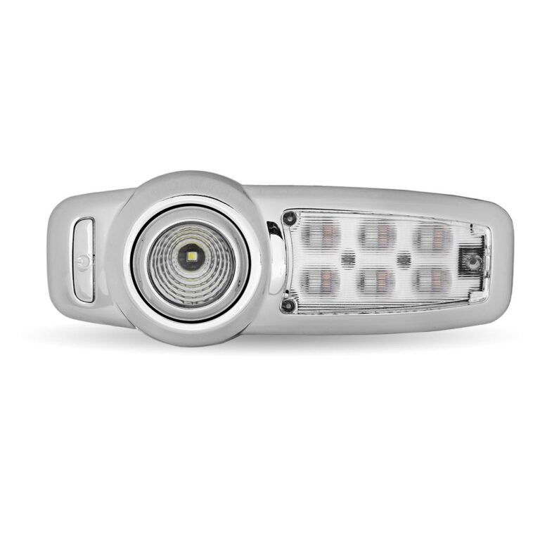 Trux LED Interior Projector Dome & Map 7-Color Cab Light For Peterbilt 579, 567 & 589 Models – Chrome