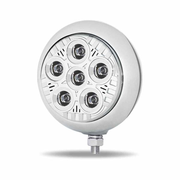 5" LEGACY SERIES CHROME ROUND SPOT BEAM LED WORK LIGHT WITH ADVANCED HEATSINK TECHNOLOGY (6 DIODES)