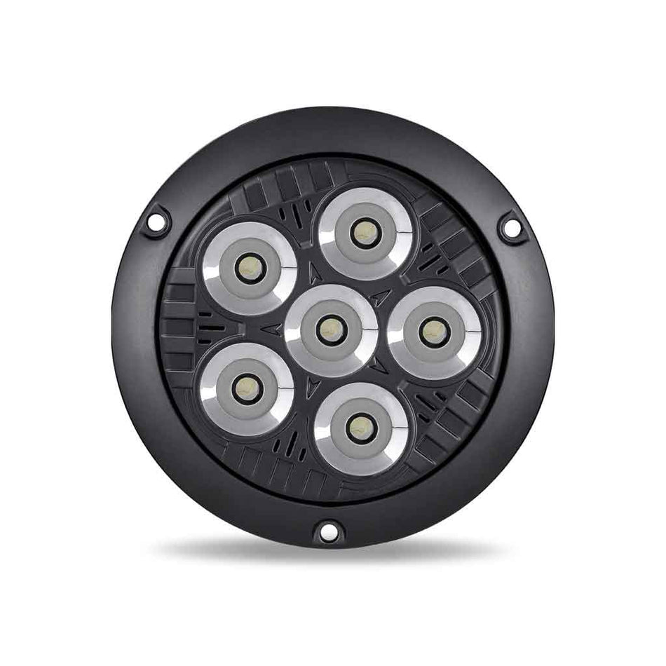 Trux 4″ Legacy Series Flange Mount Black Round LED Work Light – Spot Beam | 2000 Lumens