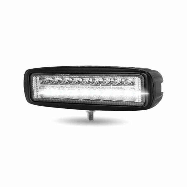 6" RECTANGLE 'STROBE SERIES' SPOT LED WORK LAMP WITH AMBER STROBE