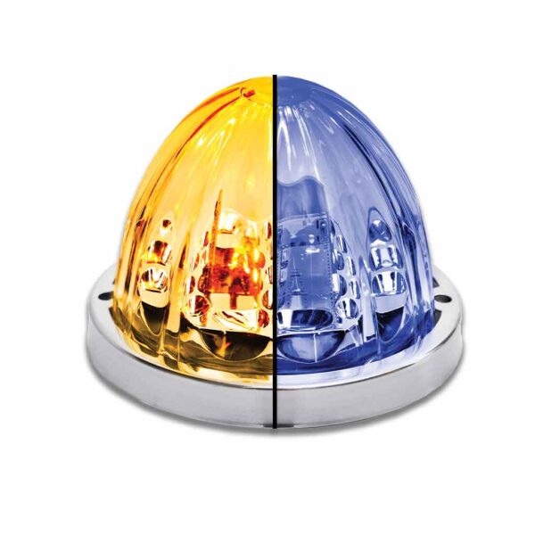 Trux Star Burst Series Amber Clearance & Marker to Blue Auxiliary Watermelon LED Light – 19 Diodes