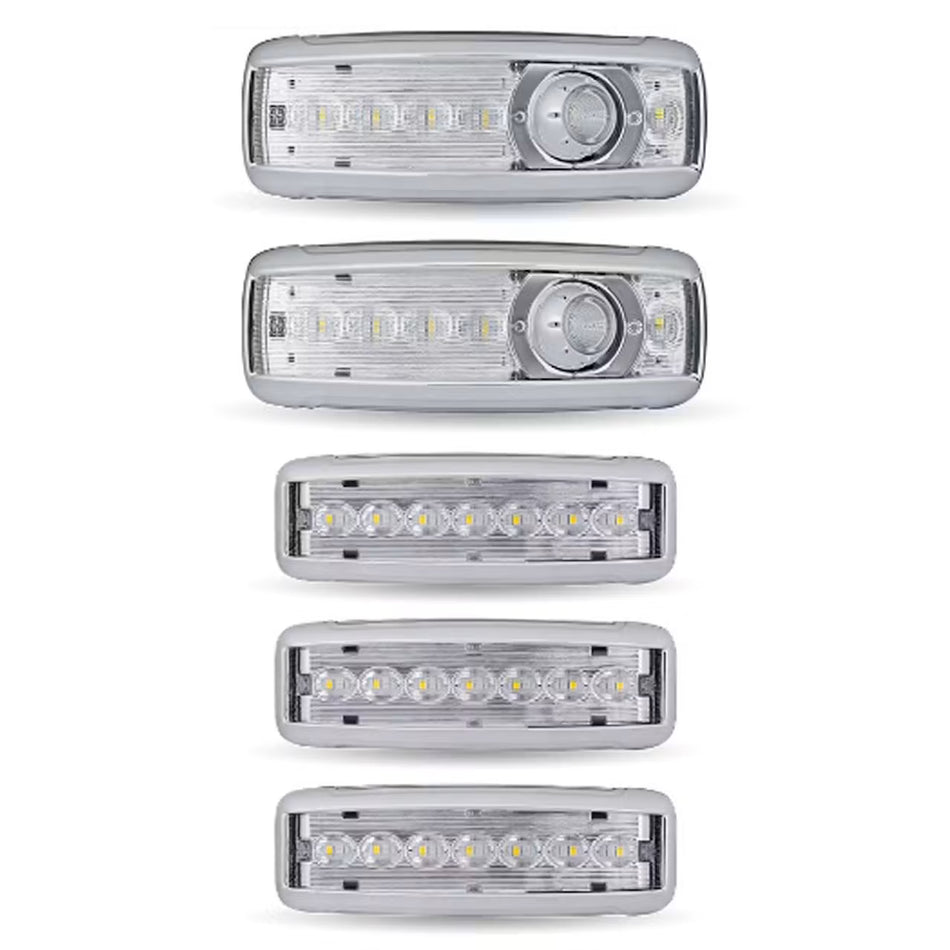 Trux LED Interior Projector Dome 7-Color Cab & Sleeper Lighting Kit for Kenworth – Chrome