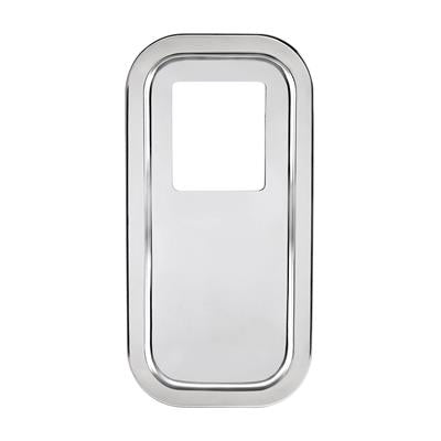 United Pacific Peterbilt Stainless Steel Shift Plate Cover - Extended Hood