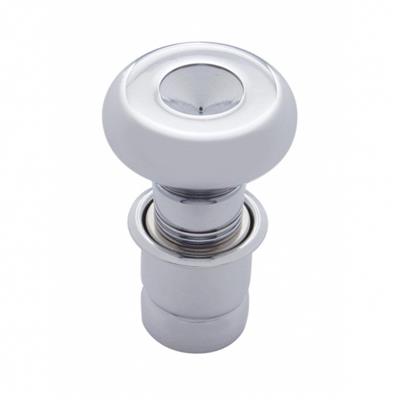 United Pacific Chrome Deluxe Cigarette Lighter With Indented Cente