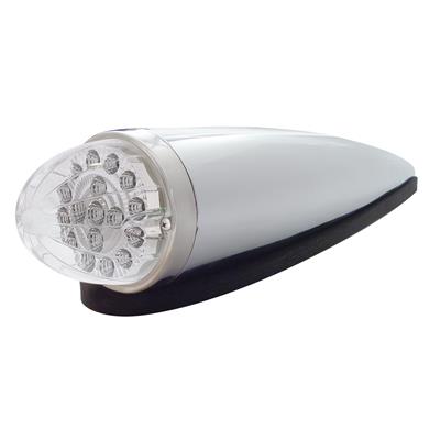 United Pacific 17 LED Dual Function Watermelon Clear Reflector Cab Light Kit - Amber LED/Clear Lens