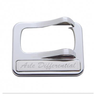 United Pacific Chrome Plastic Rocker Switch Cover With Stainless Plaque For Peterbilt - Axle Differential