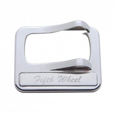 United Pacific Chrome Plastic Rocker Switch Cover With Stainless Plaque For Peterbilt - Fifth Wheel