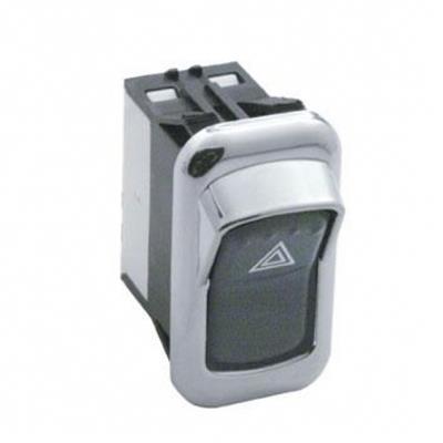 United Pacific Chrome Plastic Rocker Switch Bezels With Switch Guard