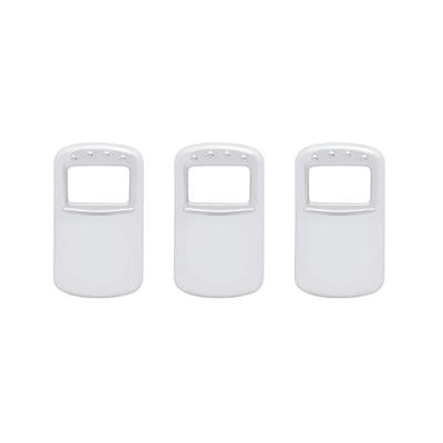 United Pacific Rocker Switch Cover For Kenworth/Peterbilt - Plain (Card of 3)