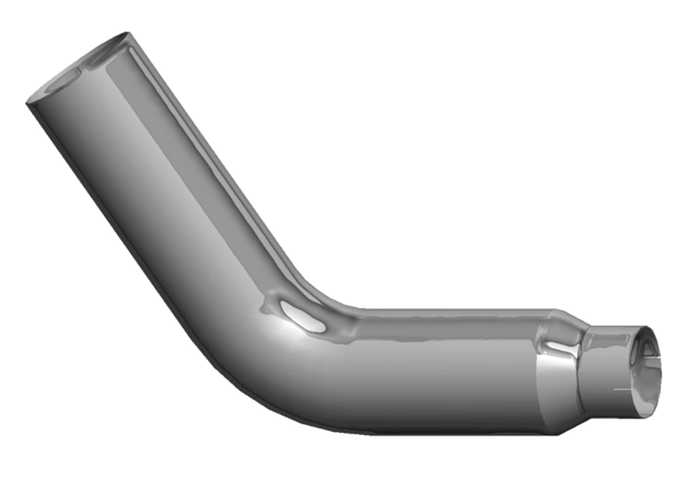 6" - 5" Lincoln Chrome Elbow