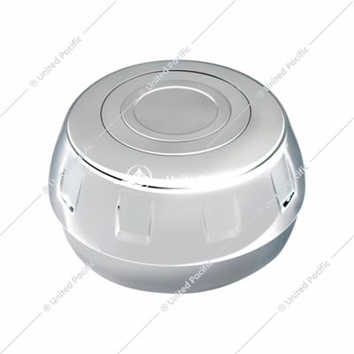 United Pacific Chrome Steering Wheel Hub & Horn Button Kit For Peterbilt (1998-2005), & Kenworth (2001-2002)