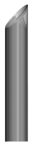 Lincoln Chrome 8" Miter 60" Length Top Stack