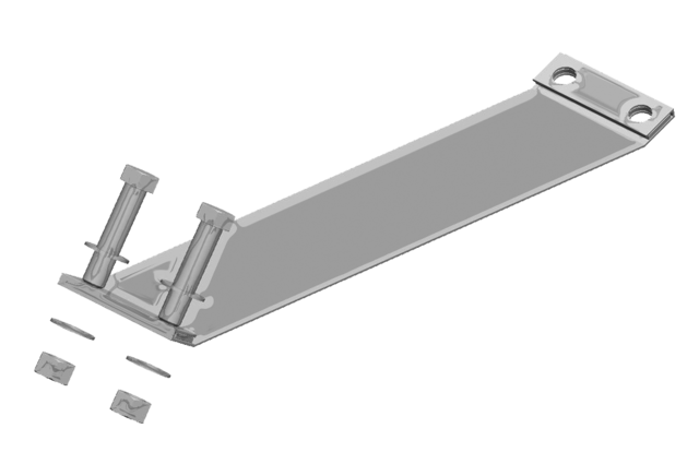 Lincoln Chrome 8 Inch Wide Exhaust Clamp