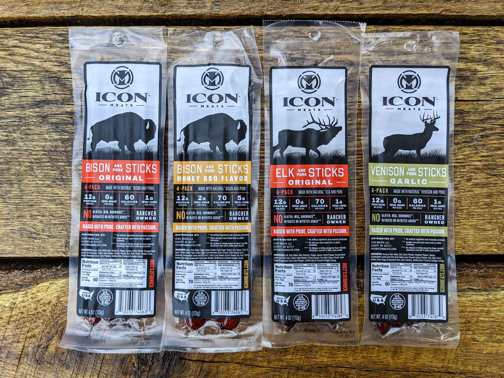 Icon Meat Original Elk Sticks (4 Pack)