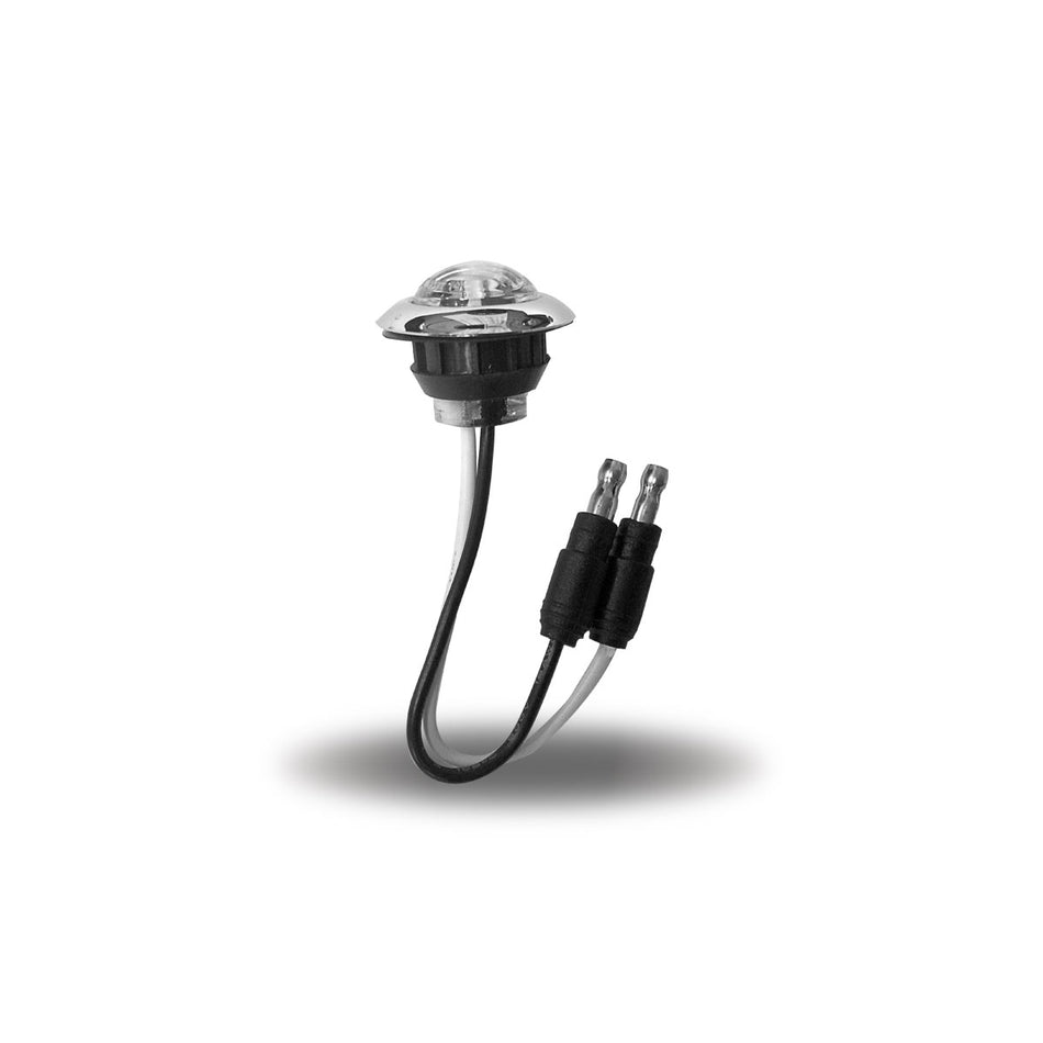 TRUX AMBER MINI BUTTON 3/4” ROUND LED (2 WIRE)- B2A