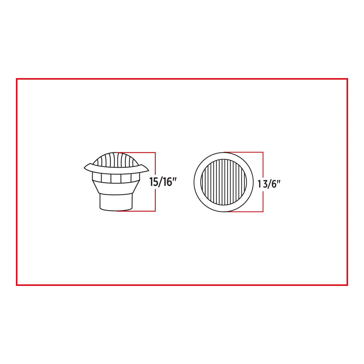 TRUX AMBER MINI BUTTON 3/4” ROUND LED (2 WIRE)- B2A