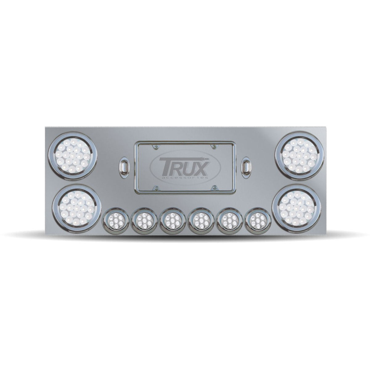 Trux STANDARD REAR CENTER PANEL WITH 4" LEDS / 2" LEDS / 2 LICENSE LEDS
