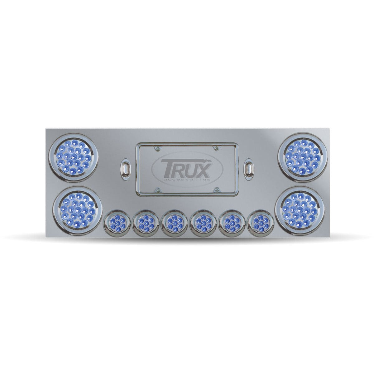 Trux STANDARD REAR CENTER PANEL WITH 4" LEDS / 2" LEDS / 2 LICENSE LEDS
