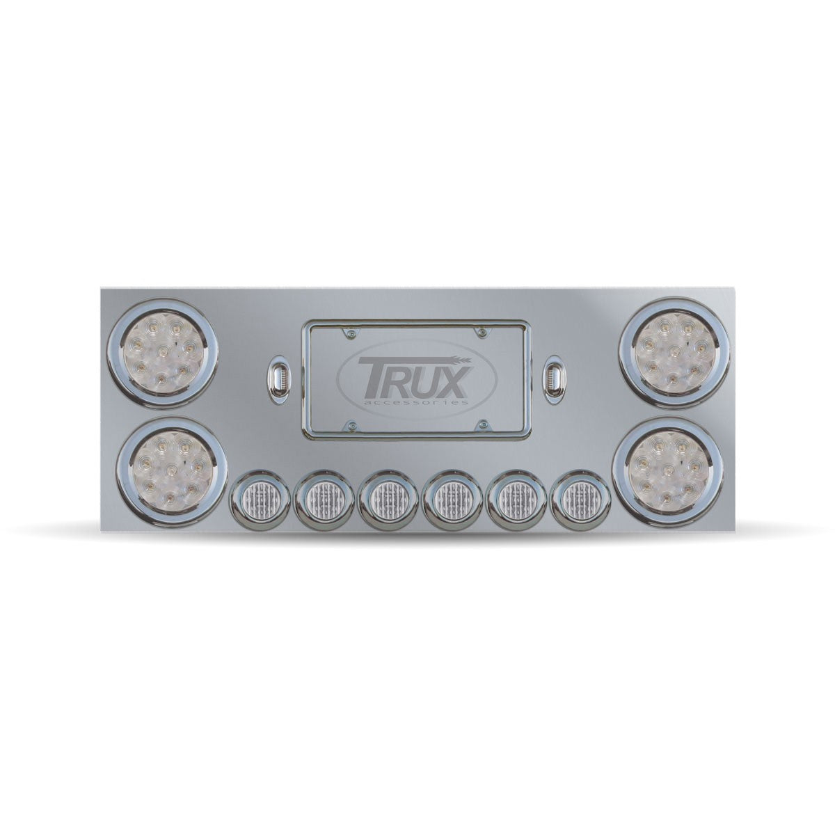 Trux STANDARD REAR CENTER PANEL WITH 4" LEDS / 2" LEDS / 2 LICENSE LEDS