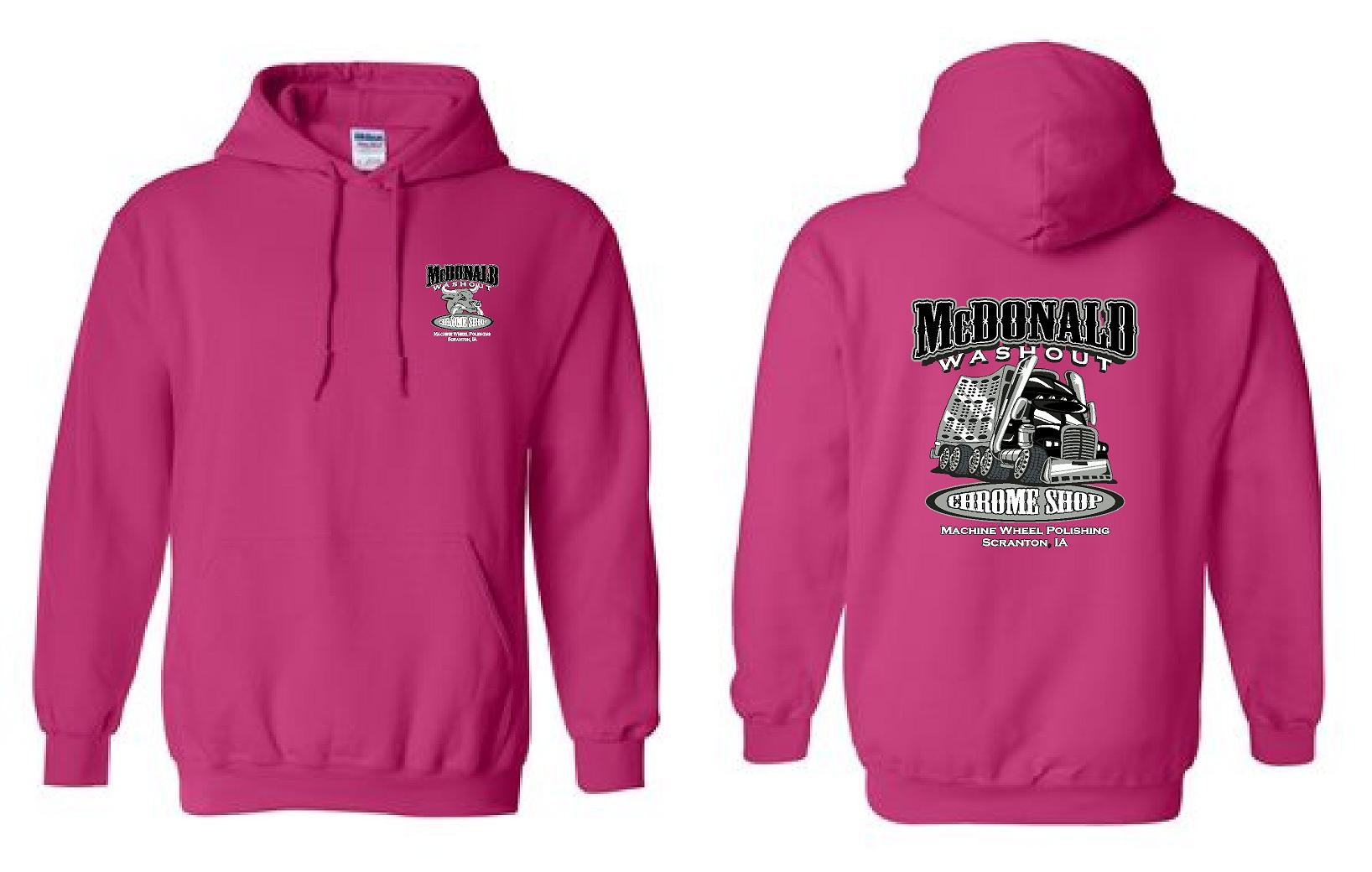 McDonald Washout Adult Hoodie/ Design 4