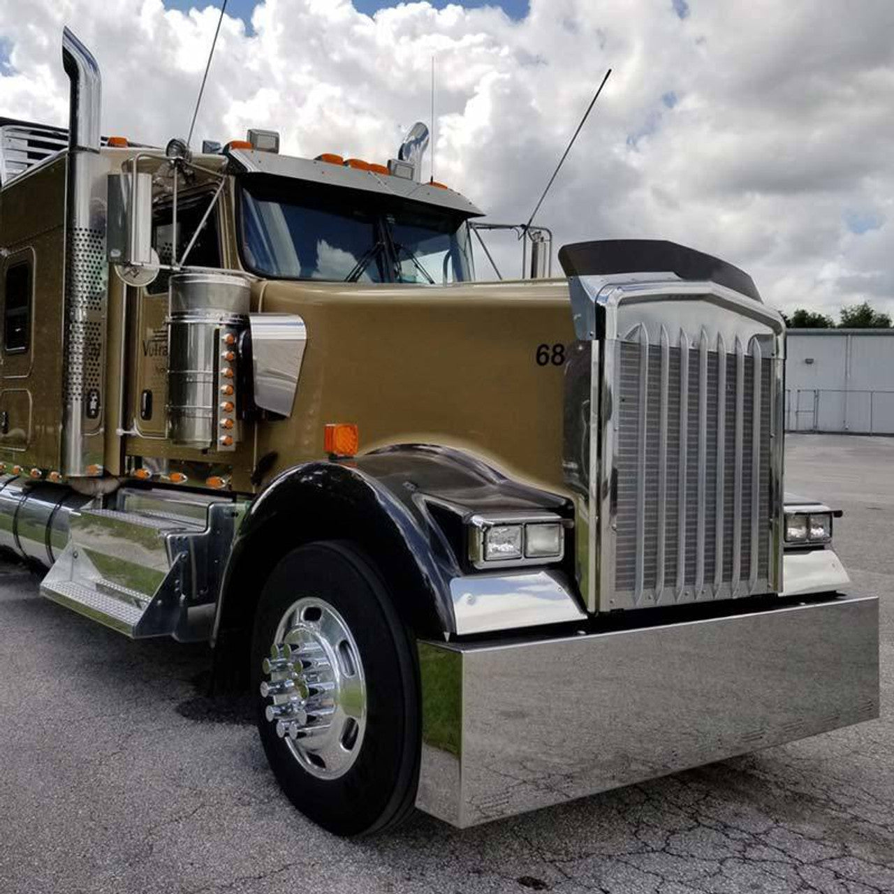 Lincoln Chrome Kenworth W900 18" Bumper