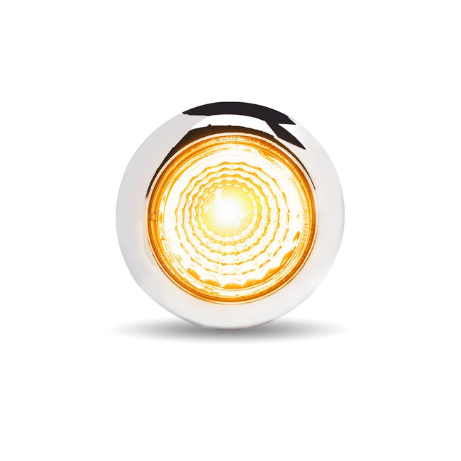 Trux 3/4 Round Twist On Amber Marker To Auxiliary LED Light With Reflector