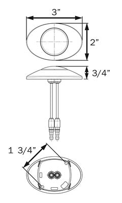 Optronics Millennium Series Market Light M3 Amber