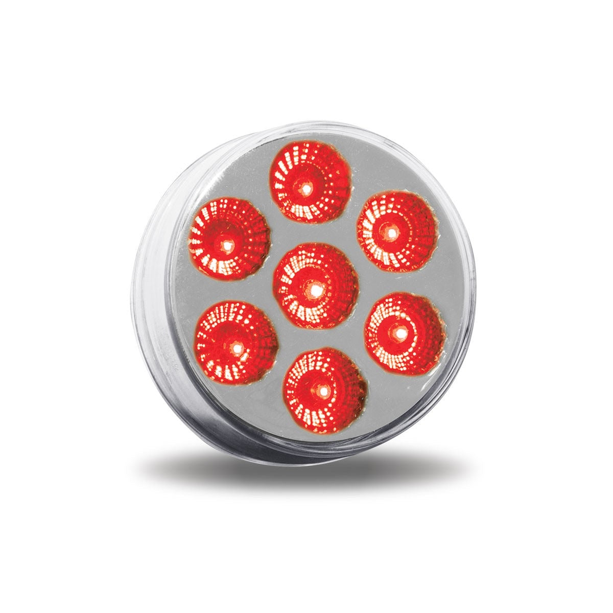 2 1/2 ROUND CLEAR AMBER/ CLEAR RED 2HXCA/ 2HXCR