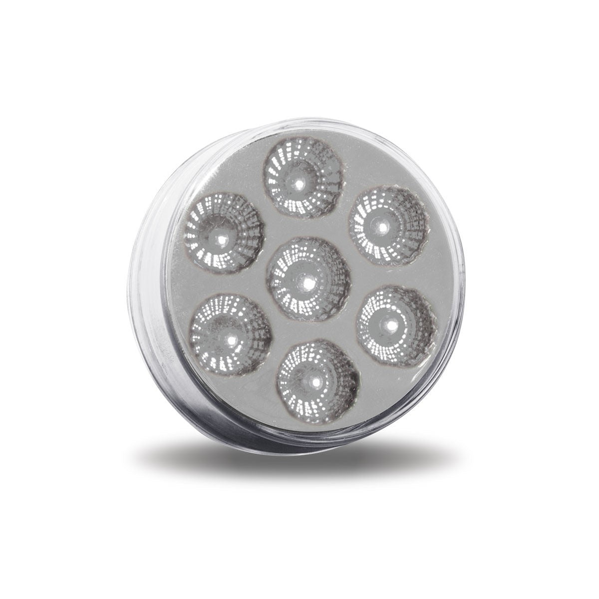 2 1/2 ROUND CLEAR AMBER/ CLEAR RED 2HXCA/ 2HXCR