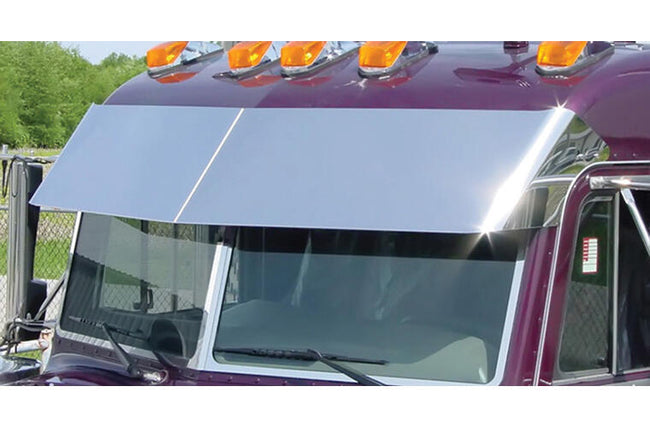 Road Works Peterbilt Ultra Cab 14.5" Blind Mount Drop Visor 1995-2005